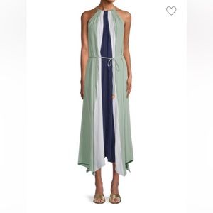 Ramy Brook Kat Striped Halterneck dress - size L